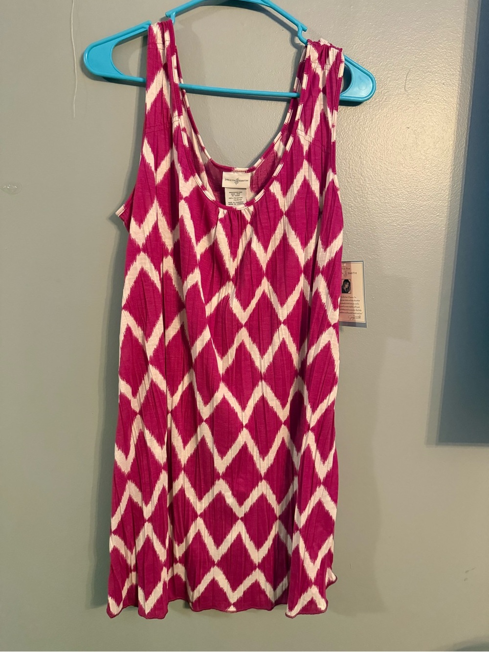 Women's Pink Printed Sleeveless Top